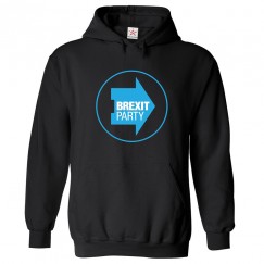 Brexit Party Classic Unisex Kids and Adults Pullover Hoodie For UK Political Fans					 									 									